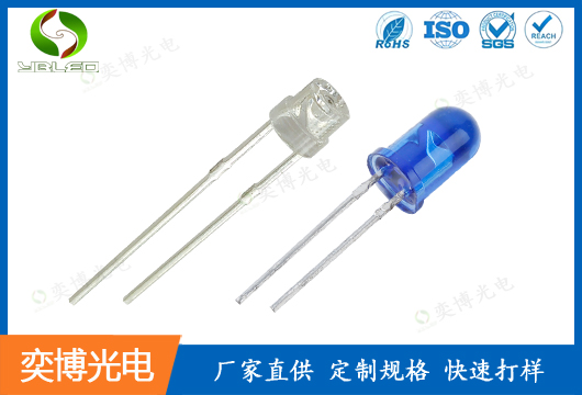 3mm（F3）与5mm（F5）红外发射管灯珠的区别
